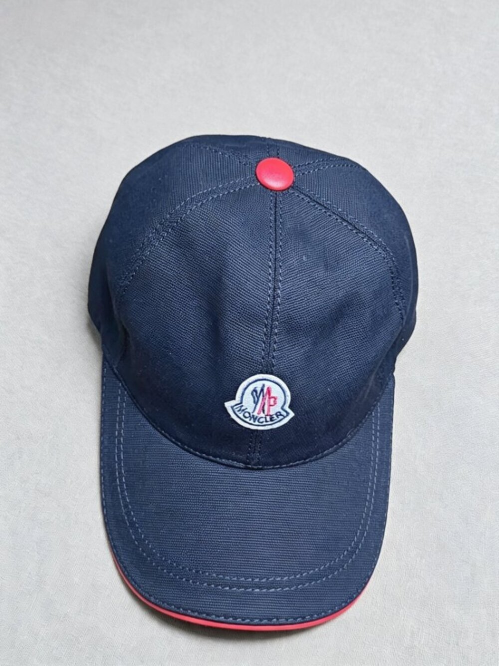 Moncler Navy Logo Cap Adjustable Baseball Hat Unisex